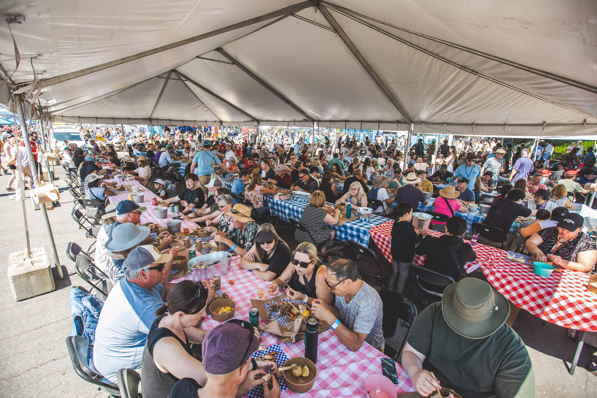 Chefs preparing crab at BC CrabFest